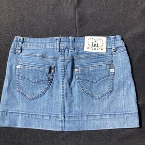 Lei Jean Mini-Skirt